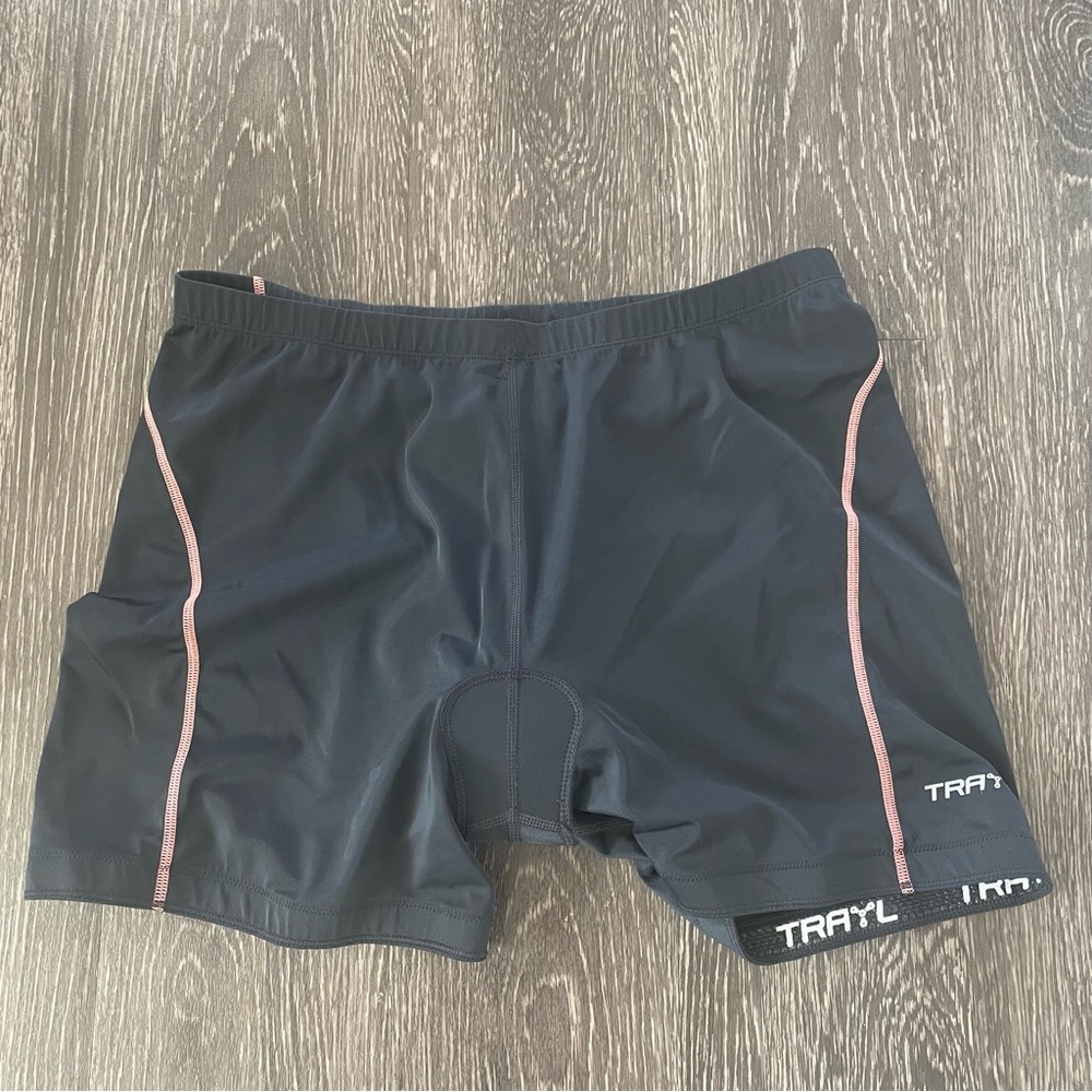 TRAYL Women's Black Cycling Bike Padded Shorts